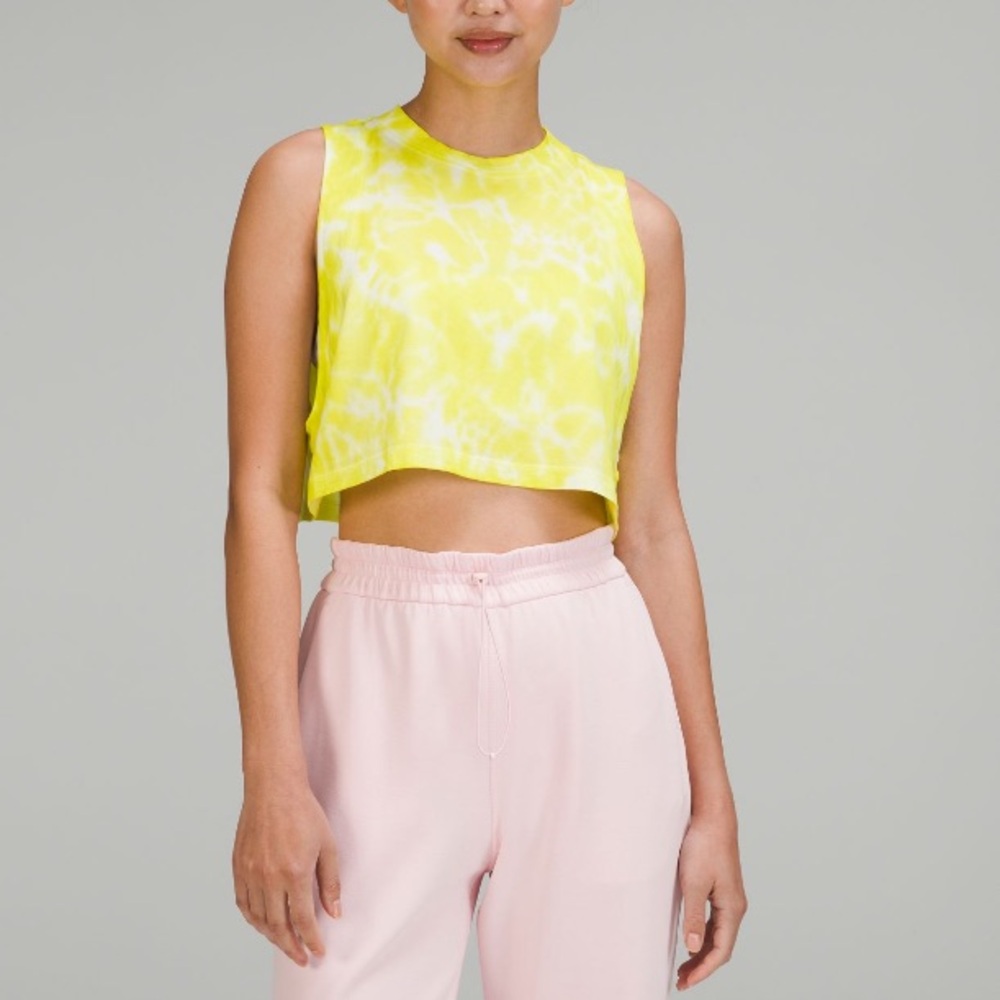 All yours crop tank top